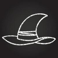 Witch Hat Chalk Drawing vector