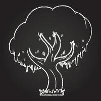 Tree Chalk Drawing vector