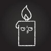 Candle Chalk Drawing vector