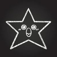 Star Chalk Drawing vector