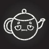 Teapot Chalk Drawing vector