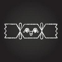 Christmas Cracker Chalk Drawing vector
