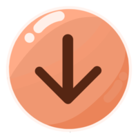 Rounded Bottom Button png