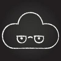 Cloud Chalk Drawing vector