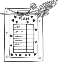 Hand Drawn report paper illustration png