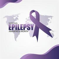 November is Vector National Epilepsy Awareness Month. Poster, card, banner, background design. Simple and elegant design