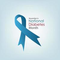 Vector Illustration of National Diabetes Month. Capsule icon design. Simple and elegant design