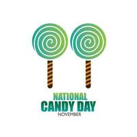 Vector Illustration of National Candy Day. Simple and Elegant Design