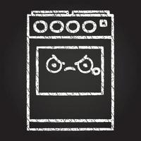 Oven Chalk Drawing vector