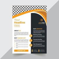 Corporate And Creative Flyer Design Template, Modern And Professional Flyer Design, Simple And Minimal Flyer Template, Flyer Design Template vector