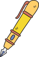 illustration de stylo mignon dessiné à la main png