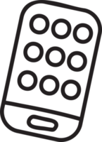 Hand Drawn smartphone illustration png