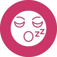 Sleepy Icon Style vector