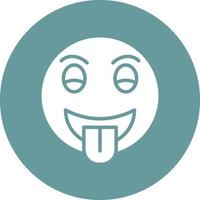 Tongue Out Icon Style vector