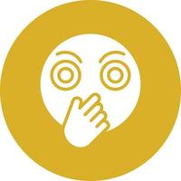 Embarrassed Icon Style vector