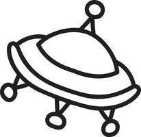 Hand Drawn ufo illustration vector