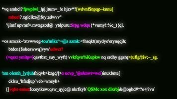 fondo de texto brillante de codificación web. video