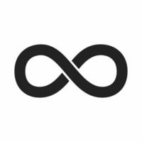 infinity flat icon vector