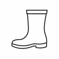 boot outline icon vector