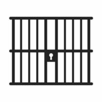 jail outline icon vector