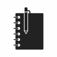 notebook flat icon vector