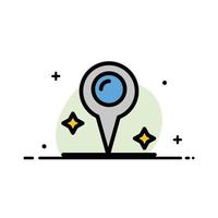 Map Location Marker  Business Flat Line Filled Icon Vector Banner Template