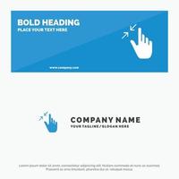 Contract Gestures Interface Pinch Touch SOlid Icon Website Banner and Business Logo Template vector