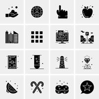 16 Universal Business Icons Vector Creative Icon Illustration to use in web and Mobile Related proje