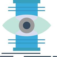 Eye Success Focus Optimize  Flat Color Icon Vector icon banner Template