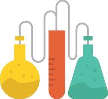 química droga laboratorio ciencia color plano icono vector icono banner plantilla