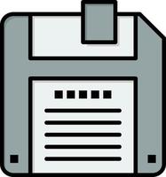 Floppy Diskette Save  Flat Color Icon Vector icon banner Template