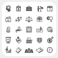 Business and finance icons set vector