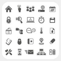 Web icons set vector