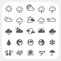 conjunto de iconos de clima vector