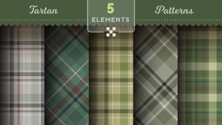 Military tartan seamless patterns, merry christmas texture, checkered scottish fabric