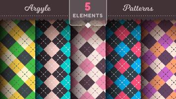 Argyle Seamless Pattern, Fabric Texture Background, Textile Wallpaper vector