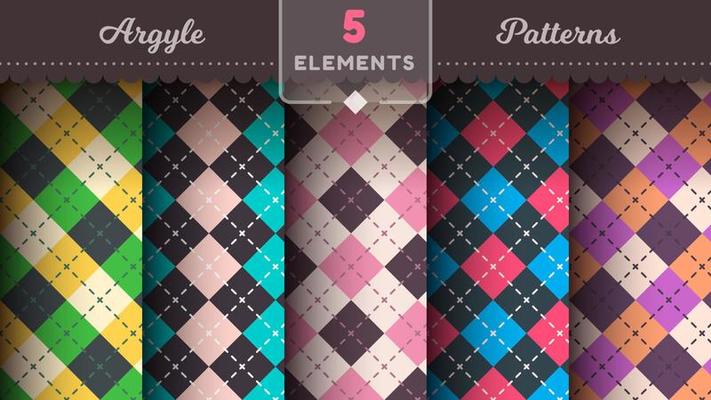 Argyle Seamless Pattern, Fabric Texture Background, Textile Wallpaper