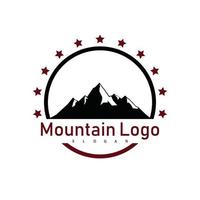 símbolo de diseño de logotipo de montaña vector