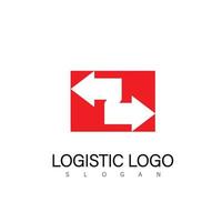 logistic logo design symbol vector