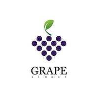 grape logo design symbol vector