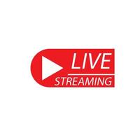 live streaming logo design symbol vector