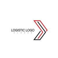 símbolo de diseño de logotipo logístico vector