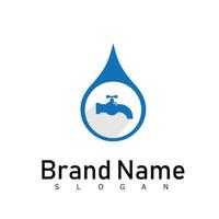 water logo nature design symbol vector