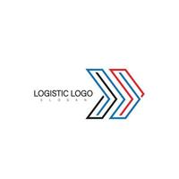 logistic logo design symbol vector