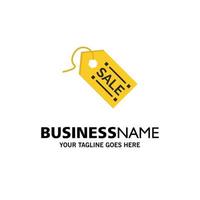Ecommerce Shopping Tag Sale Business Logo Template Flat Color vector