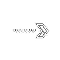 símbolo de diseño de logotipo logístico vector