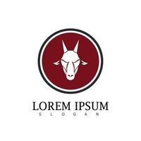 goat logo brand symbol vector