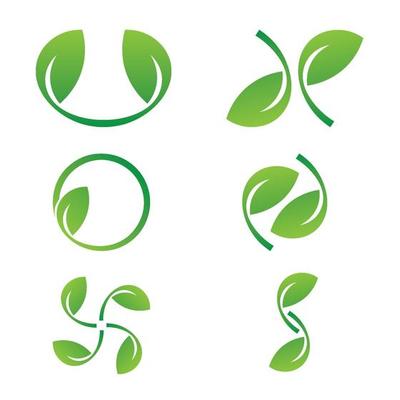 nature leaf logo green
