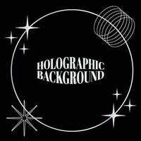 Holographic Background design hologram background vector