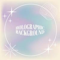 Holographic Background cute vectors design hologram background